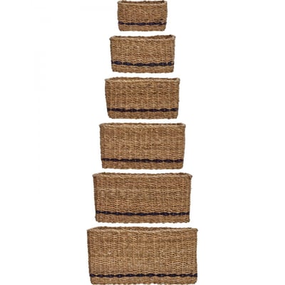 Lot de 6 paniers de rangement Squares HOUSE DOCTOR