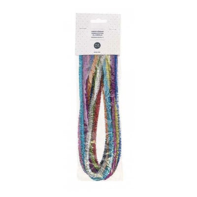 Chenille multicolore brillante 10x 50cm RICO DESIGN