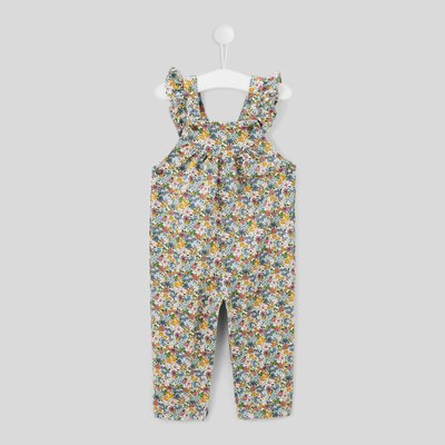 Salopette longue imprimée en coton BOUT'CHOU