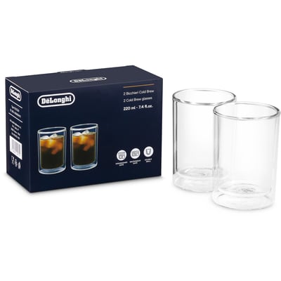 Coffret lot de 2 verres Cold Brew Small 2x220ml DLSC324 DELONGHI