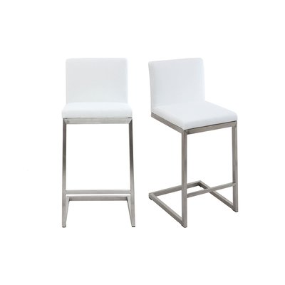 Tabourets de bar design avec pieds métal (Lot de 2) STELLAR MILIBOO