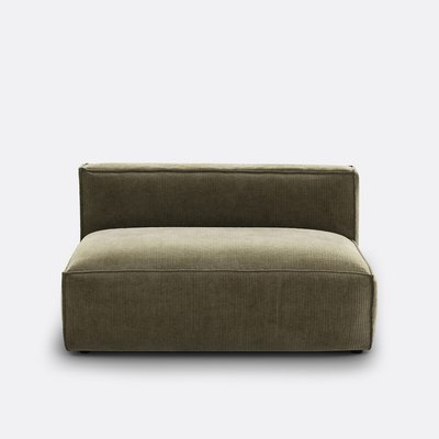 Modulaire zitbank van geribd vintage fluweel, Seven LA REDOUTE INTERIEURS