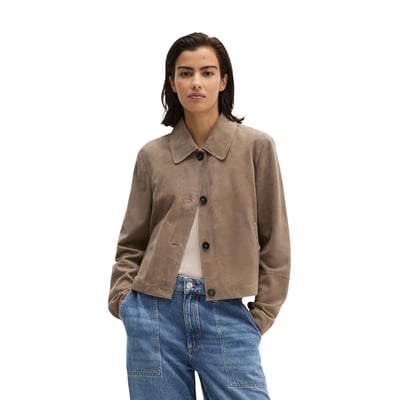 Veste en cuir velours fitted en cuir de chèvre souple MARC O'POLO