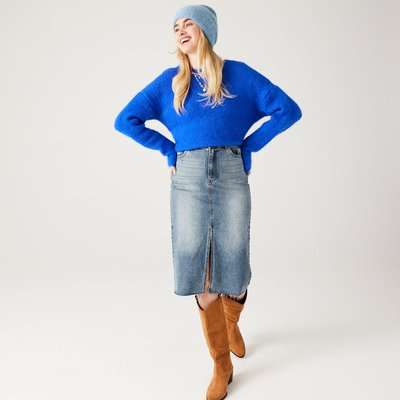 Jupe midi en jean PROMOD