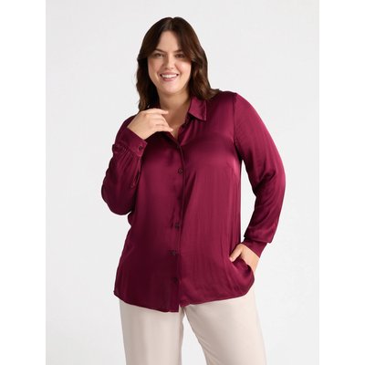 Chemise en satin à la coupe légèrement évasée FIORELLA RUBINO