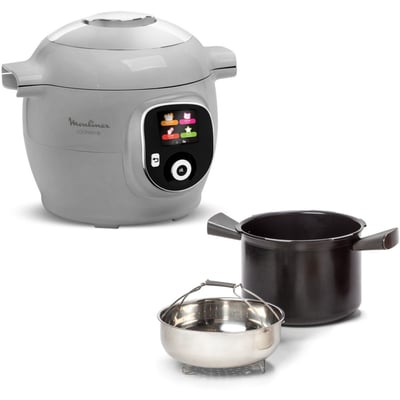 Cookeo CE854B10 gris 6 L, 6 modes de cuisson, 80 recettes MOULINEX