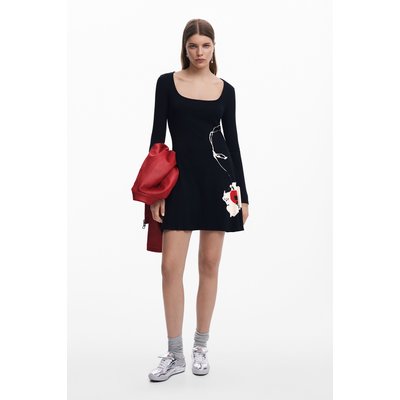 Robe courte à fleurs DESIGUAL