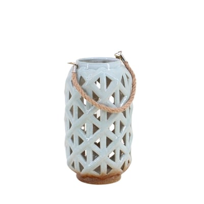 Lanterne en céramique 25cm ORNAMI