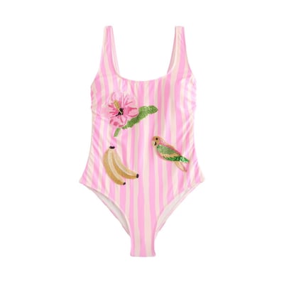 Maillot de bain gainant avec perles NEXT
