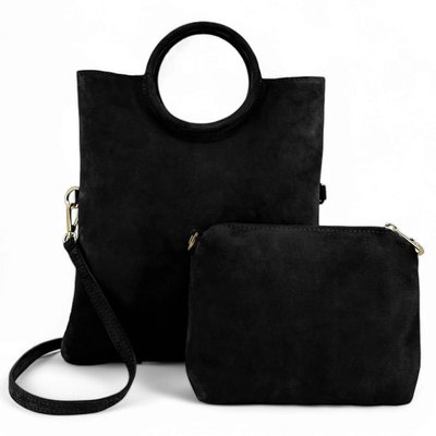 Sac à main et bandoulière en cuir nubuck italien CHARLOTTE OH MY BAG