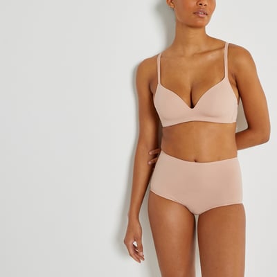Lote de 2 bragas altas de microfibra-Invisible LA REDOUTE COLLECTIONS
