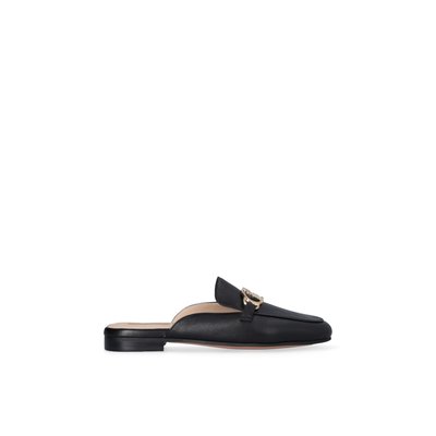 Mules en cuir avec logo LIU JO