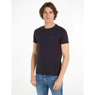 T-Shirt mit rundem Ausschnitt, Slim-Fit CALVIN KLEIN