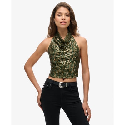 Top à Sequins Col Bénitier SUPERDRY