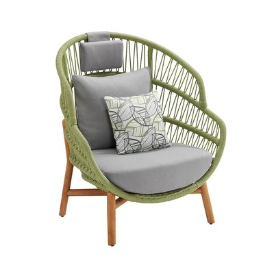 Fauteuil œuf en teck, FLEUR AU JARDIN DE CHLOÉ