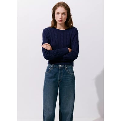 Pull-over maille tressée MANGO