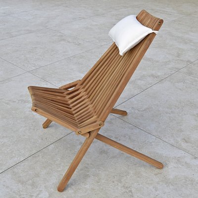 Chaise longue pliable en teck massif Santiago TECK ATTITUDE