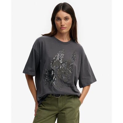 T-shirt Oversized Tattoo Orné SUPERDRY