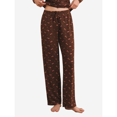 Pantalon de pyjama côtelé à imprimé feuillage HELIA ETAM