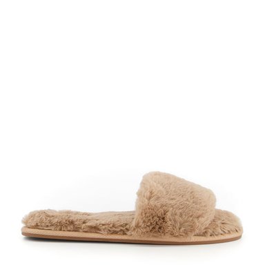 Chaussons en imitation fourrure style mules - WISH DUNE LONDON