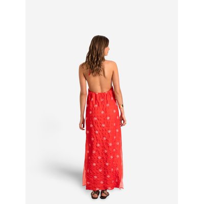 Robe midi dos nu à encolure en V CADAQUÉS THE-ARE