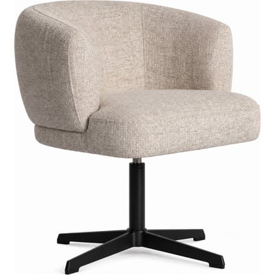 Chaise de salle à manger pivotante en tweed RECOLLECTION