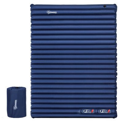 Matelas autogonflant de camping 2 personnes avec sac de transport OUTSUNNY