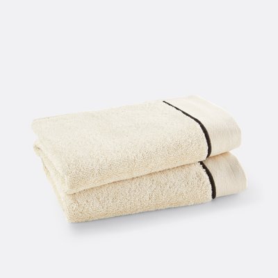 Lot de 2 serviettes invités Victor 675 g/m2 LA REDOUTE INTERIEURS