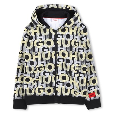 Cardigan imprimé en molleton HUGO KIDSWEAR