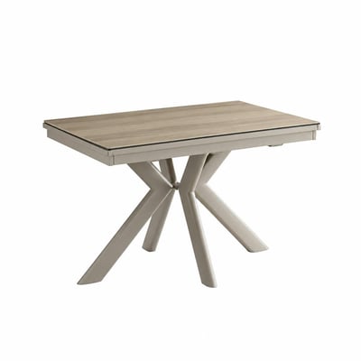 Table céramique extensible effet chêne 120-220 cm LUGANO PIER IMPORT