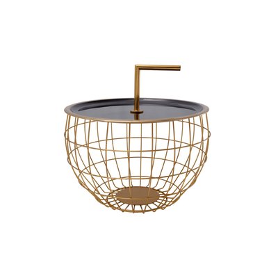 Table d'appoint en fer, ronde, Art deco 545 ARTE ESPINA