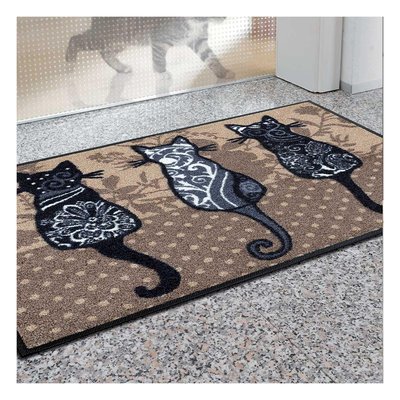 Paillasson tissé motif animaux KATBANDE UN AMOUR DE TAPIS