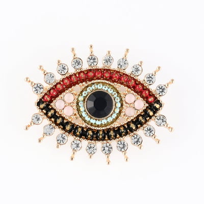 Broche œil multicolore BALABOOSTE