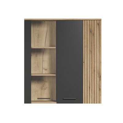 Rangement vitré suspendu, 2 portes dont une avec verre trempé L90 cm - Esteban CALICOSY