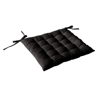 Galette de chaise piquée 16 points en coton et nouettes HOME MAISON