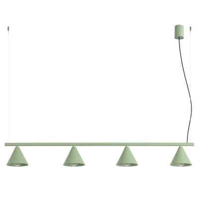 Lustre Acier Sauge E14 4 Nox EDEN