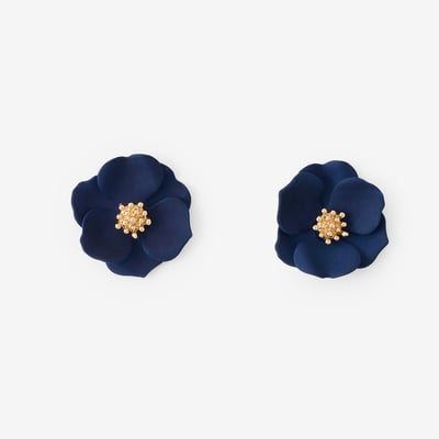 Boucles d'oreilles fleurs bleues BALABOOSTE