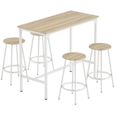 Ensemble de table de bar Métal HOMCOM