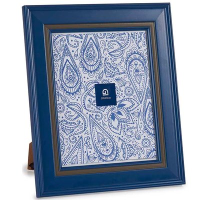 Cadre photo mural ou à poser bleu 20x25cm WADIGA