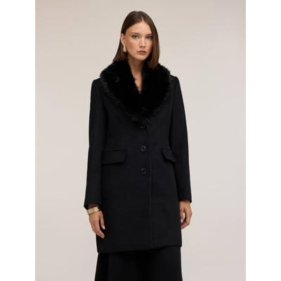 Manteau croisé simple boutonnage MOTIVI