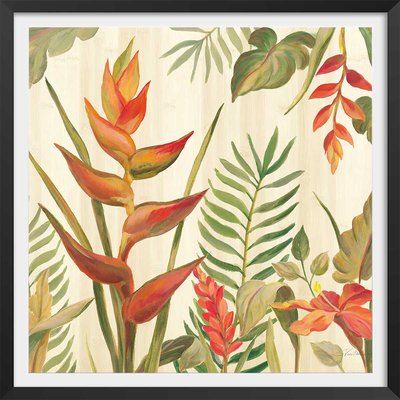 Affiche Oiseaux du paradis en aquarelle HEXOA