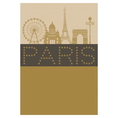 Torchon en Coton, PARIS LUMIÈRE LE JACQUARD FRANCAIS