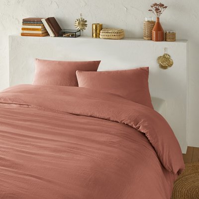 Parure de lit microfibre lavée polyester recyclé LA REDOUTE INTERIEURS