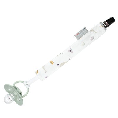 Attache tétine personnalisable en coton et son motif minimaliste et champêtre Sidonia SIDONIA SEVIRA KIDS