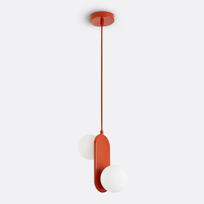 Suspension double métal fer et opaline, Soleo LA REDOUTE INTERIEURS