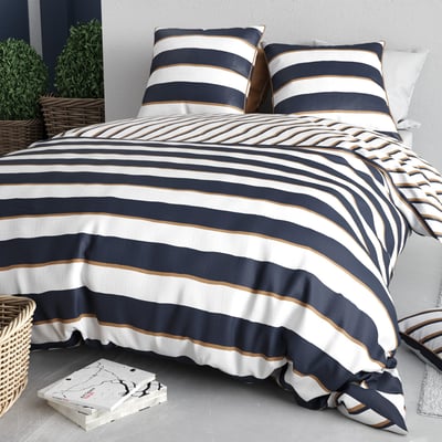 Parure housse de couette en coton imprimée, Nolwenn C DESIGN HOME TEXTILE
