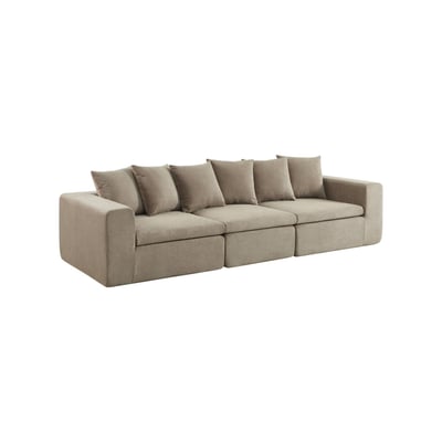 Canapé compressé modulable tissu chenille 4 places MOVI SWEEEK