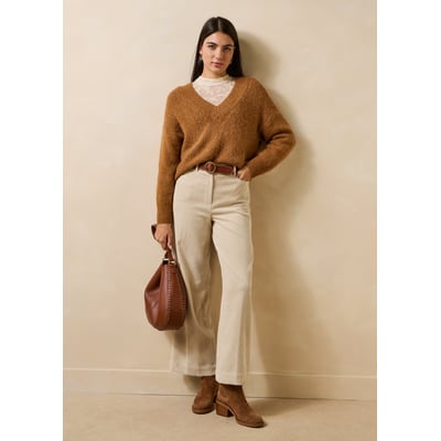 Pantalon large en velours LA FEE MARABOUTEE