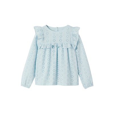 Blouse à volants en broderie anglaise VERTBAUDET