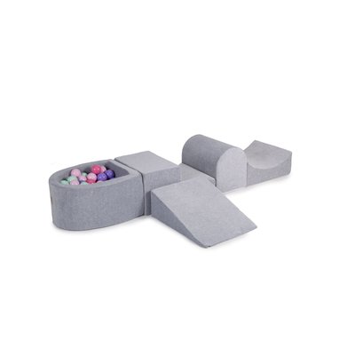 Aire De Jeux en Mousse avec Piscine à Balles, VELOURS MEOW BABY